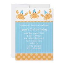 Party Crabs Birthday Invitations