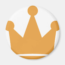 party crown icon refrigerator magnets