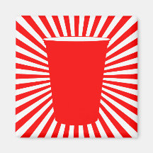 party cup fridge magnets