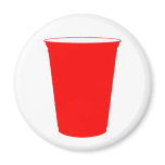 party cup refrigerator magnets