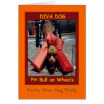 "Party Diva Dog Style!" Greeting Card