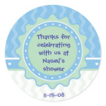 Party Favour Sticker for Shower