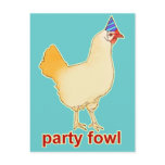 Party Fowl postcards