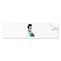Party Girl dress bumper stickers