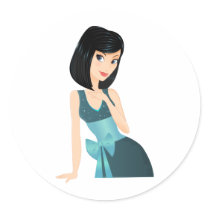 Party Girl dress stickers