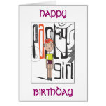 Party Girl Happy Birthday Card