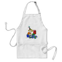 Party Girl Opening Gifts Aprons