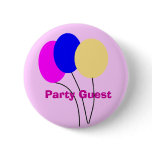 Party Guest Buttons