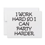 PARTY HARDER invitations