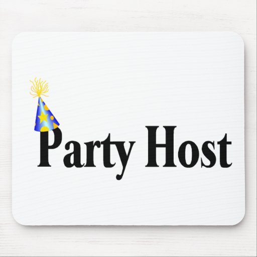 Party Host (Hat) Mouse Pads