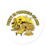Party in paradise island stickers