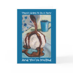 PARTY INVITATION CHOCOLATE ICE CREAM cards