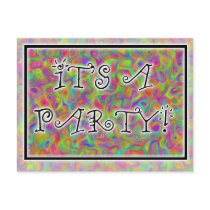 Party Invitation Postcard
