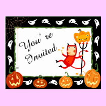 Party Invite - Halloween postcards