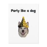 Party Like A Dog postcards