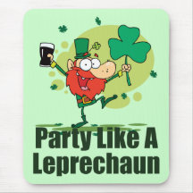 Party Like a Leprechaun Mouse Mats