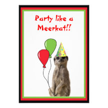 Party like a Meekat Invitation !