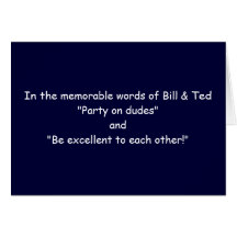 "PARTY ON DUES" BIRTHDAY WISHES GREETING CARDS