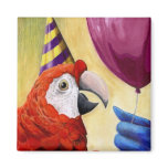 Party Parrot Square Magnet