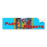 Party Parrots bumper stickers