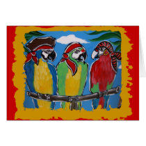Party Parrots Greeting Card