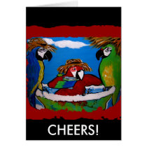 Party Parrot's Cheers Card