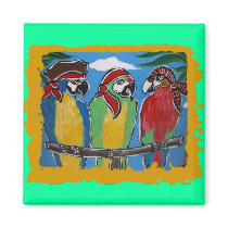 Party Parrots Fridge Magnets