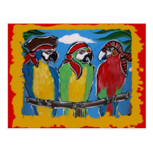 Party Parrots Post Cards