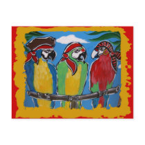 Party Parrots Post Cards