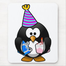 Party Penguin Mouse Pad