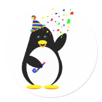 Party Penguin Sticker