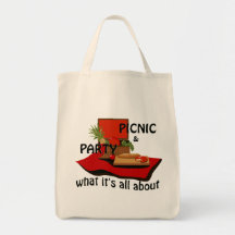 Party Picnic Basket Tote Bag