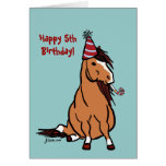 Party Pony Boys Birthday Card