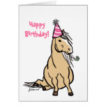 Party Pony Girls Birthday Card