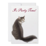 Party Time Cat Invitation