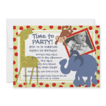 Party Time Circus/ Photo invitations