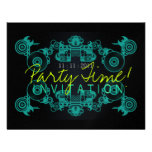 Party Time Dance Invitation template