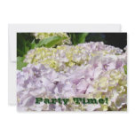 Party Time! Invitations Lavender Flowers Floral