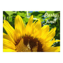 Party Time! Invitations Sunflowers Celebrations