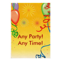 Party Time! Personalized Invites