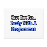 Party With A Programmer postcards