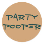 PartyPooper Round Stickers
