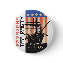 Pasadena Tea Party Pinback Button