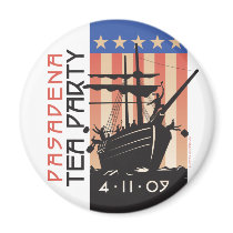 Pasadena Tea Party Refrigerator Magnet