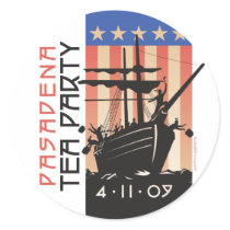 Pasadena Tea Party Sticker