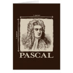 Pascal = 1 newton per square metre math joke greeting cards