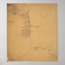 Pass Cavallo Texas Civil War Map Impressão