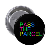 Pass the Parcel Pinback Button