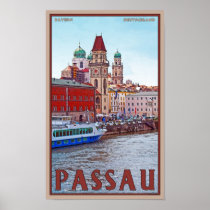 Passau - Donau Waterfront Posters