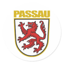 Passau Round Stickers